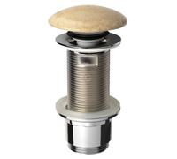 Sapho Blok - Bonde de lavabo refermable, Click Clack, travertin beige 2401-901