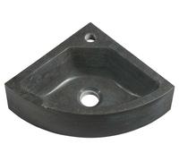 Sapho Blok - Lavabo d'angle 30x30 cm, trou pour mitigeur, sans trop-plein, anthracite 2401-30