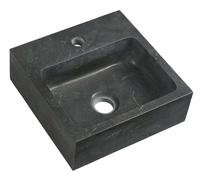 Sapho Blok - Lave-main 30x30 cm, sans trop-plein, trou pour robinet, anthracite 2401-29