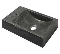Sapho Blok - Lave-main 40x22 cm, trou pour mélangeur à gauche, sans trop-plein, anthracite 2401-38