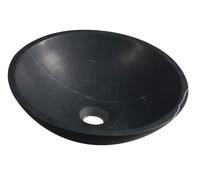 Sapho Blok - Vasque, diamètre 40 cm, sans trou pour robinet, pierre noire 2401-35