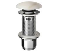 Sapho Blok - Vidage de lavabo refermable Click-Clack 1 1/4, marbre blanc 2401-921