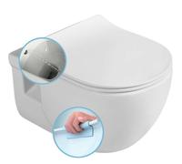 Sapho Brilla - WC suspendu avec douchette de bidet, Rimless, blanc 100612