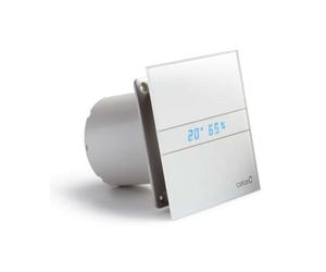 Sapho Cata E - Ventilateur axial de salle de bains avec ventilateur automatique E-100 GTH, 8 W, conduit 100 mm, blanc 00900200