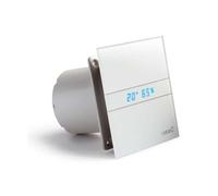 Sapho Cata E - Ventilateur axial de salle de bains avec ventilateur automatique E-120 GTH, 6 W/11 W, conduit 120 mm, blanc 00901200