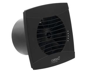 Sapho Cata UC - Ventilateur axial UC-10 T, avec minuterie, 8W, tube 100 mm, noir 01202100