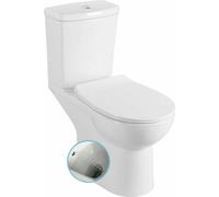 Sapho Ceramics - WC combiné Kairo, avec bidet douche, bonde arrière, blanc PC106