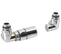 Sapho Corner - Jeu de raccordement thermostatique triaxial, version gauche, chrome CP1011LS