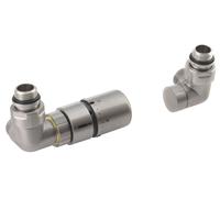 Sapho Corner - Jeu de raccordement thermostatique, version gauche, inox brossé CP1511LS