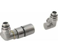 Sapho Corner - Jeu de raccordement thermostatique, version gauche, inox brossé CP1511LS