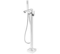 Sapho Cubemix - Mitigeur de baignoire pour montage au sol, avec corps, avec accessoires, chrome CM021