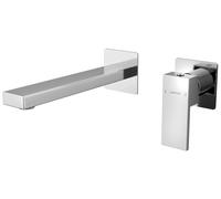 Sapho Cubemix - Mitigeur de lavabo encastré, installation 2 trous, avec corps d'encastrement, chrome CM008