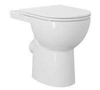 Sapho - Cuvette combinée WC Sanivex, Rimless, évacuation vario, blanc PC108-111