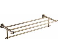 Sapho Diamond - Porte-serviettes avec support, longueur 600 mm, bronze 1318-14