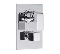 Sapho Dimy - Mitigeur thermostatique encastré de douche, avec corps d'encastrement, 3 sorties, chrome DM393
