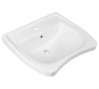 Sapho Disabled - Lavabo 60x55 cm, pour personne à mobilité réduite, avec 1 trou, blanc 5160
