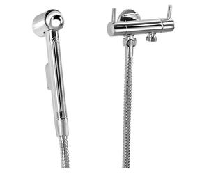 Sapho - Douchette de bidet avec robinet double pour raccord d'eau réservoir, chrome 1209-04