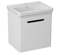 Sapho Ella - Meuble lavabo 47x65x39 cm, 1 porte, gauche, blanc EL055-3030
