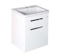 Sapho Ella - Meuble-vasque 46x65x38 cm, 2 tiroirs, blanc EL052-3030