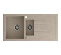 Sapho - Evier en granit, 100x50 cm, beige GR1332