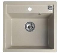 Sapho - Evier en granit, 53x50 cm, beige GR1032