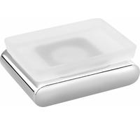 Sapho Flori - Porte-savon avec support, verre dépoli/chrome RF002