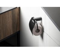 Sapho Flori - Porte-papier hygiénique avec couvercle, noir mat RF007/15