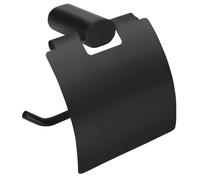 Sapho Flori - Porte-rouleaux WC avec couvercle, noir mat RF007/15