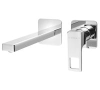 Sapho Forata - Mitigeur de lavabo encastré, installation à 2 trous, chrome FT018