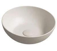 Sapho Formigo - Lavabo à poser, diamètre 39 cm, sans trop-plein, sans trou pour robinet, sable mat FG314