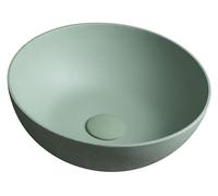 Sapho Formigo - Lavabo à poser, diamètre 39 cm, sans trop-plein, sans trou pour robinet, vert mat FG323