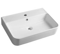Sapho Gali - Lavabo, 60x42 cm, avec trop-plein, trou pour robinet, blanc TU0177