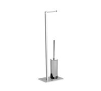 Sapho Gedy Accessoires de salle de bains - Support avec porte-papier hygiénique et brosse de toilette, chromé 783213