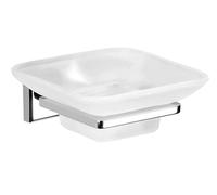 Sapho Gedy Colorado - Porte-savon avec support, verre dépoli/chrome 6911