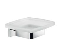 Sapho Gedy Elba - Porte-savon avec support, verre dépoli/chrome A01113