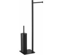 Sapho Gedy Flori - Porte-papier et porte-balai de toilette sur pied, noir mat 113214