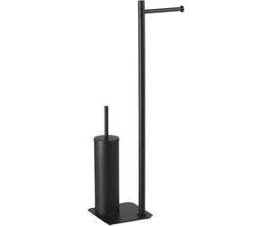 Sapho Gedy Flori - Porte-papier et porte-balai de toilette sur pied, noir mat 113214