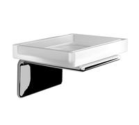 Sapho Gedy Il Giglio - Porte-savon avec support, verre dépoli/chrome A91113
