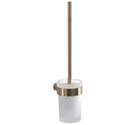 Sapho Gedy Pirenei - Brosse de toilette murale avec support, or mat/verre satiné PI330388