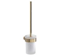 Sapho Gedy Pirenei - Brosse de toilette murale avec support, or/verre satiné PI330387