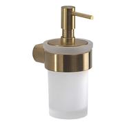 Sapho Gedy Pirenei - Distributeur de savon avec support, or mat/verre satiné PI8188
