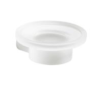 Sapho Gedy Pirenei - Porte-savon avec support, blanc mat/verre satiné PI1102