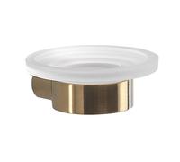 Sapho Gedy Pirenei - Porte-savon avec support, or mat/verre satiné PI1188