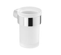 Sapho Gedy Pirenei - Verre pour brosse à dents et dentifrice, à poser, verre dépoli/chrome PI1013