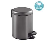 Sapho Gedy Potty - Poubelle 5 l, Soft Close, gun metal 330981