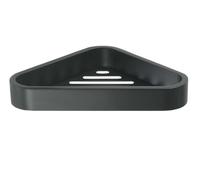 Sapho Gedy Smart - Étagère d'angle de douche 17x3x17 cm, noir mat 328314