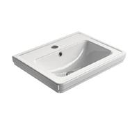 Sapho GSI Classic - Lavabo 600x460 mm, avec 1 point d'amorçage, ExtraGlaze, blanc 8731111