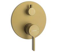 Sapho Iconic - Mitigeur encastré pour 2 sorties, avec corps d’encastrement, doré mat AF042GB