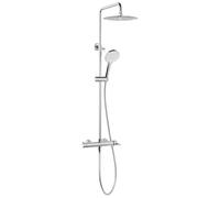 Sapho Iconic - Set de douche avec mitigeur, diamètre 25 cm, 3 jets, chrome AF139