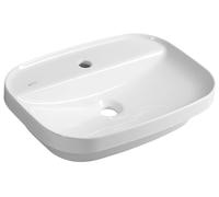 Sapho Infinity - Lavabo 55x40 cm, sans trop-plein, trou pour robinetterie, blanc 10NF50055
